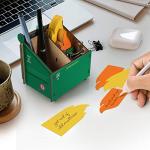 Fred Desk Dumpster Pencil Holder with Note Cards