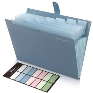 SKYDUE Accordion File Organizer with 8 Pockets