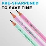 Ticonderoga Pastel Pre-Sharpened #2 Pencils, 10 Pack