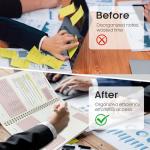 Pink Meeting Notebook with Action Items & Planner