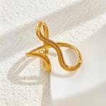 Asymmetrical Chunky Thumb Ring in Gold or Silver