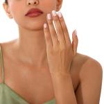 Gold Plated Hand Chain Bracelet with Zirconia