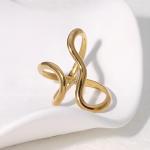Asymmetrical Chunky Thumb Ring in Gold or Silver