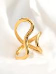 Asymmetrical Chunky Thumb Ring in Gold or Silver
