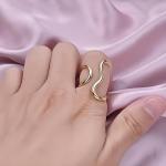 Asymmetrical Chunky Thumb Ring in Gold or Silver