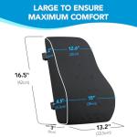 Qutool Adjustable Lumbar Support Cushion for Office Chair