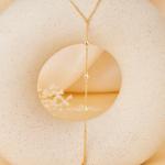 Gold Plated Hand Chain Bracelet with Zirconia