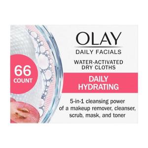 Olay Daily Makeup Removing Cleansing Wipes, 66 Count