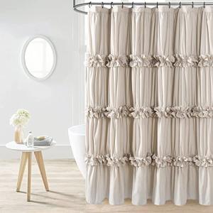 Vintage Camel Ruffle Shower Curtain for Your Bath
