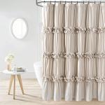 Vintage Camel Ruffle Shower Curtain for Your Bath
