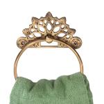 Antique Solid Brass Towel Ring, 6 Inches