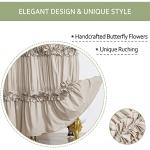 Vintage Camel Ruffle Shower Curtain for Your Bath