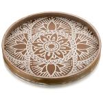Boho Round Serving Tray for Home Decor