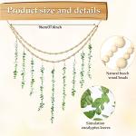 Large Eucalyptus Wall Decor with Wooden Beads