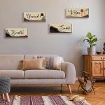 Boho Wall Art Set with Relaxing Quotes