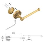 Antique Brass Toilet Paper Holder - Vintage Style