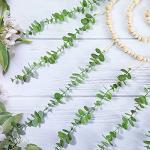 Large Eucalyptus Wall Decor with Wooden Beads