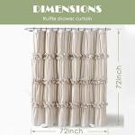 Vintage Camel Ruffle Shower Curtain for Your Bath