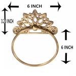 Antique Solid Brass Towel Ring, 6 Inches