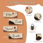 Boho Wall Art Set with Relaxing Quotes