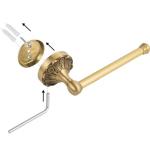 Antique Brass Toilet Paper Holder - Vintage Style