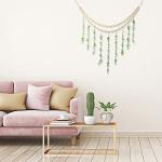 Large Eucalyptus Wall Decor with Wooden Beads