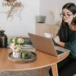 Boho Round Serving Tray for Home Decor