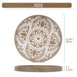 Boho Round Serving Tray for Home Decor