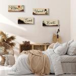 Boho Wall Art Set with Relaxing Quotes