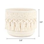Mkono Macrame Makeup Brush Holder Set of 2