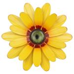YEAHOME 11'' Metal Sunflower Wall Decor