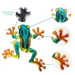 Metal Frog Wall Art for Garden and Patio