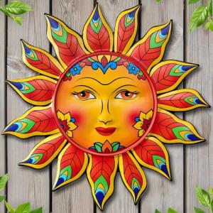 Metal Sunflower Wall Art for Home and Garden