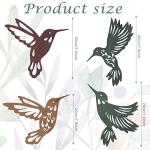 Metal Hummingbird and Dragonfly Wall Decor Set