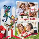 Metal Gecko Wall Art 2 Pack for Outdoors