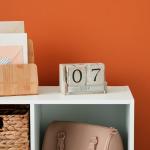 Rustic Wooden Block Calendar for Desk Decor