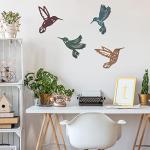 Metal Hummingbird and Dragonfly Wall Decor Set