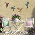 Metal Hummingbird and Dragonfly Wall Decor Set
