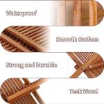 Collapsible 2-Tier Teak Dish Drying Rack