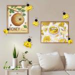 Bumble Bee Metal Wall Art Decor - 6 Pieces