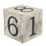 Rustic Wooden Block Calendar for Desk Decor