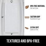 Gorilla Grip Washable Shower Mat with Suction Cups