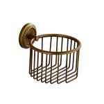 Antique Brass Wall-Mounted Toilet Paper Holder