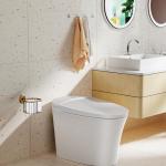 Antique Brass Wall-Mounted Toilet Paper Holder