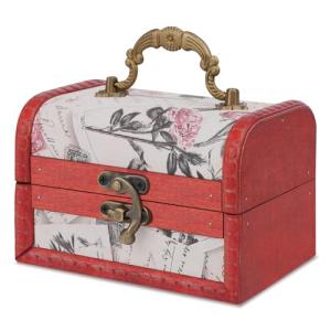 Retro Wooden Treasure Box for Trinkets and Jewelry