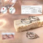 Silver Double Hoop Nose Ring - 18G Stainless Steel