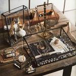 Vintage Metal Libra Jewelry & Cosmetic Tray