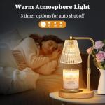 Candle Warmer Lamp with Timer & Adjustable Height