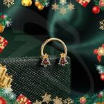 Christmas Septum Rings Set - Tree & Candy Design