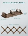 Expandable Wood Wall Hanger with 14 Pegs